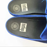 FitFlop ‎ Superskate Mule Midnight Navy Velvet Blue Size 5 New Photo 4