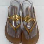 Tory Burch RARE Ali Anteka Tan Leather Sandals Photo 0