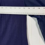 Oasis Navy Blouse S Sheer Sleeve Lace Peter Pan Collar Coquette Dark Academia Photo 2