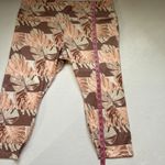 Nike Dri-Fit 3X Tropical Monstera Leaf Print Leggings | Neutral Peach Brown Acti Photo 6