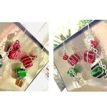 Christmas Gift Earrings Dangle Hooks New Festive Presents Holiday Party … Red Photo 9