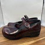 Dansko Marcelle Mary Jane Clogs Shoes Maroon Comfort Retro Women's 37 US 6.5-7 Photo 3