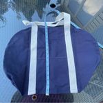 Victoria's Secret PINK Victoria Secret Weekender CANVAS DUFFLE BAG Blue white Photo 7