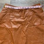 NWT Tinley Road Tan Faux Leather Mini Skirt M Size M Photo 4