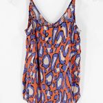 CAbi  The Isla Animal Print Scoop Neck Cami Orange Photo 6