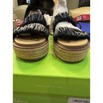 Sam Edelman Womens Black Kerin Tie Ankle Platform Leather Espadrille Shoes 7 Photo 2