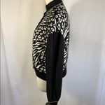 St. John  | Animal Print Cardigan Sweater Photo 5