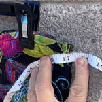 Chico's Black Multi Colored Floral Skirt Size 1 / Med Large Photo 4