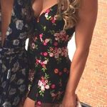 Mura Black Floral Romper with choker Photo 0