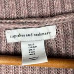 Cupcakes and Cashmere small Quarter Zip Mauve Pullover Folded Collar Sweater Purple Photo 2