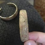 Altar'd State Tan Hoops With Gold Specks Photo 1