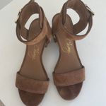 Arturo Chiang  Brown Suede Block Heel Photo 3