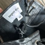 superdown  faux leather lace up sides top Photo 4