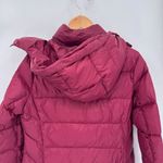 GH Bass Co Quilted Jacket Womens Large Burgundy Red‎ Nylon Goose Down Red Photo 5