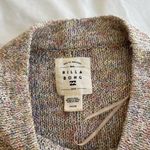 Billabong  Loose Knit Women’s Sweater Shirt Size Small Crop Multicolor Pink/Peach Photo 8