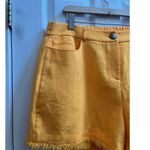 River Island  Plus Orange Yellow Tweed Texture Pocket Shorts Plus Size 16 Photo 5