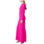 Adam Lippes Pink Jumpsuit Wide Leg Crew Neck Pockets size 6 Party Special Event Photo 2