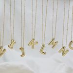 Gold Initial 'S' Pendant Necklace Photo 2