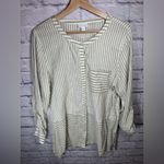 J Jill Tunic Top Popover Coastal Cottage Lagenlook Boho Minimalist Quiet Luxury Size L Photo 1