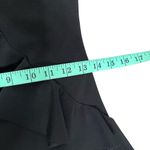 Betsy and Adam  One Shoulder Ruffle Gown Women's Black Size 4 Photo 5
