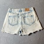 Blue Savvy Shorts Womens 7/28 Blue Distressed Light Wash Cutoff Shorts Photo 1