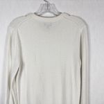 Club Monaco  by Ralph Lauren XS Sweater White Crew Neck Long Sleeve Nylon Rib 960 Photo 5