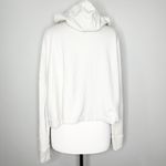 Madewell Womens Crop Hoodie Terry Drawstring Long Sleeve Pullover White Size S Photo 2