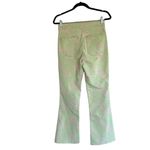 ZARA NWT  FLORAL BLOGGERS FAV NEON GREEN AND PINK FRAYED HEM JEANS Photo 1