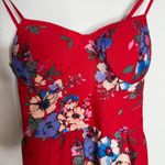 Band of Gypsies Floral Maxi Dress Red Blue Sleeveless Summer Sundress Sz S Photo 7