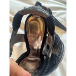 Bottega Veneta Black Suede & Embossed Leather Heels – Size 37.5 (US 7.5) Photo 3