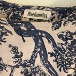 Floral Long Sleeve Dress Women's M Blue White Elegant Chic Spring Casual Size M Photo 6