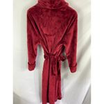 Liz Claiborne  Sleepwear Plush Red Robe Size Small Photo 3