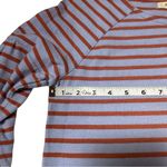 Madewell Shirred Sleeve Blue Red Stripe Long Sleeve XS stained Photo 3