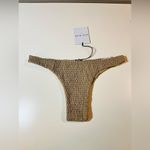 Free People  Aila Blue Oceania Bikini Bottom Size Large NWT $99 Photo 2