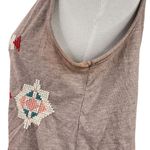 Johnny Was  Grey Embroidered Southwestern Scoop Neck Sleeveless Tunic Size Small Photo 5