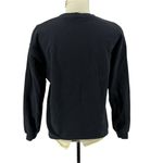 Disney Winnie the Pooh Bear Black Crew Neck Pullover Sweatshirt Womens Small Photo 2