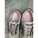 Kurt Geiger London White Pink Gem Heart Embellished Sneakers Women 5.5 Youth 3 Photo 5