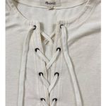 Madewell Women's Libra Beige Lace-Up Tunic Tee - S EUC Photo 6