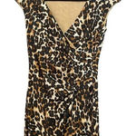 Evan Picone  Black Label Women's Sleeveless Animal Print Wrap Dress Photo 0