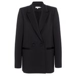 Good American Shiny Scuba Blazer - Size 4 (X-Large) - Black - EUC Photo 6