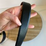 90s Reversible Black/Brown Genuine Leather Silver Utility Buckle Belt Size L/XL Brown Size L Photo 3