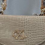 Christian LaCroix CXL By Cote Crossbody Bag w/ Wood-Look Top Handles -Cream- NWT Photo 1