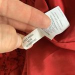 J Crew Top 6 Red Lace Short Sleeve Layered Romantic Holiday‎ Party Festive Photo 5