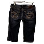 Silver Jeans  Women W29 Blue Cropped‎ Capri Mckenzie Crop Thick Stitch Western Photo 1