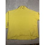 Free People  Yellow Afterglow Mock Neck Sweater L Some Peeling Throughout Photo 3