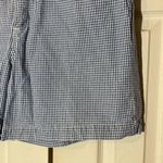Vintage Kikomo Blue White Checkered Print Denim Shorts 1990s 28 Inch Waist Photo 5