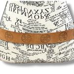 Women’s Size M Brown Leather Mandala Embossed Belt Retro 60s Hippie Boho Photo 0
