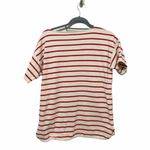 Madewell ‎ Shirttail Tee In Striped Red Small #A6759 Photo 1