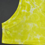 Lululemon Yellow Tie Dye All Yours Crop Cotton Athletic Gym Lounge Athleisure Top Photo 7