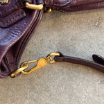 Marc by Marc Jacobs MARC JACOBS Wine Red Burgundy Cabernet Tumbled Leather Top Handle Women’s Tote Photo 5